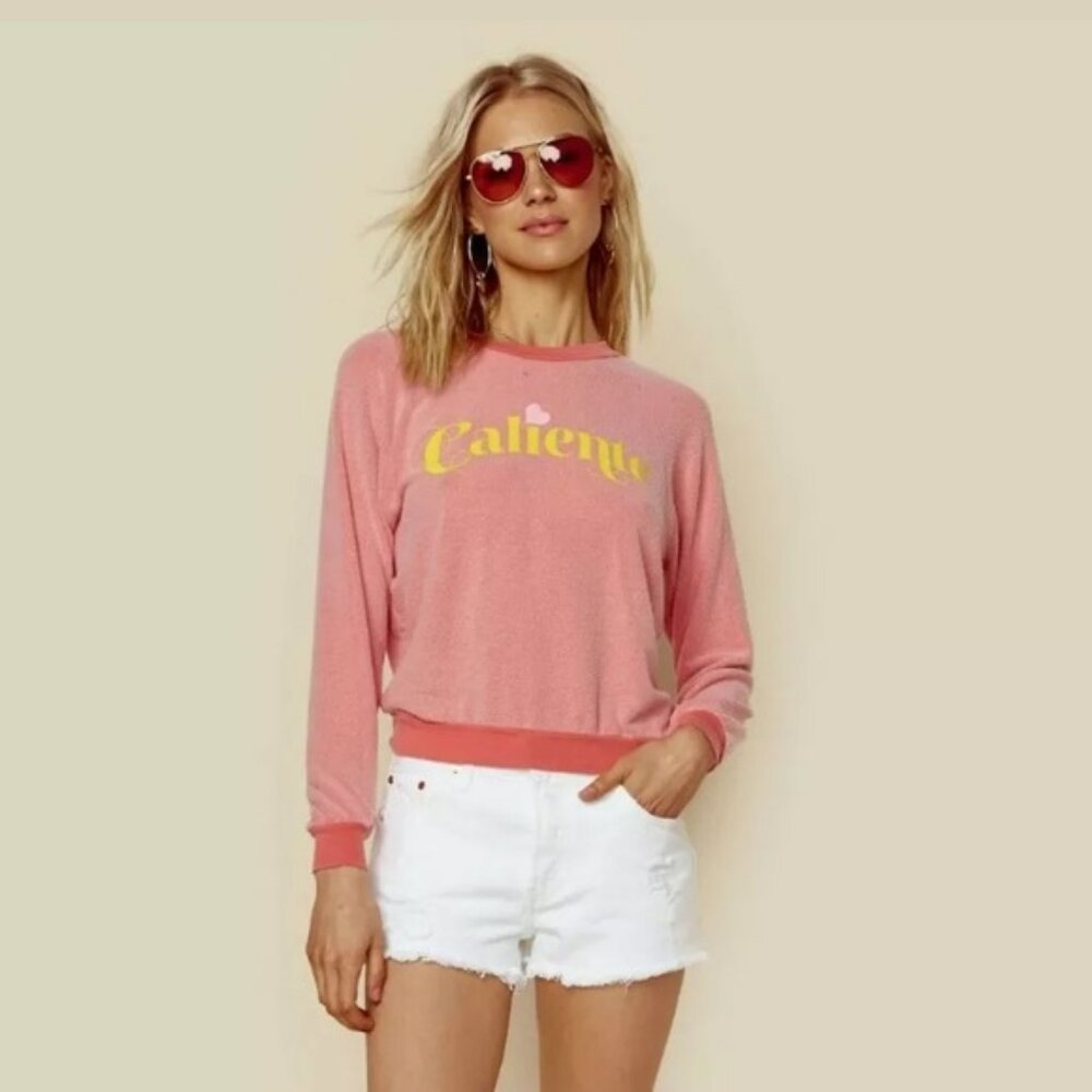 WLDFOX NWOT Caliente Jumper Sweater Coral
